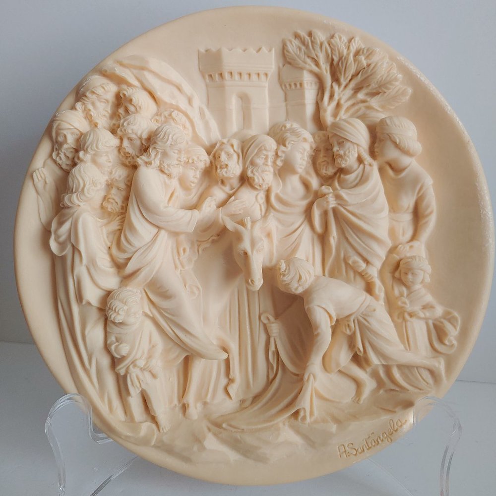 Ghiberti Doors Collection plate "Christ's Entry Into Jerusalem" Alberto Santange